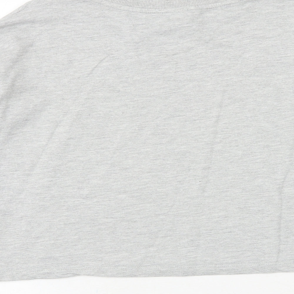 H&M Girls Grey Cotton Pullover Sweatshirt Size 14-15 Years Pullover