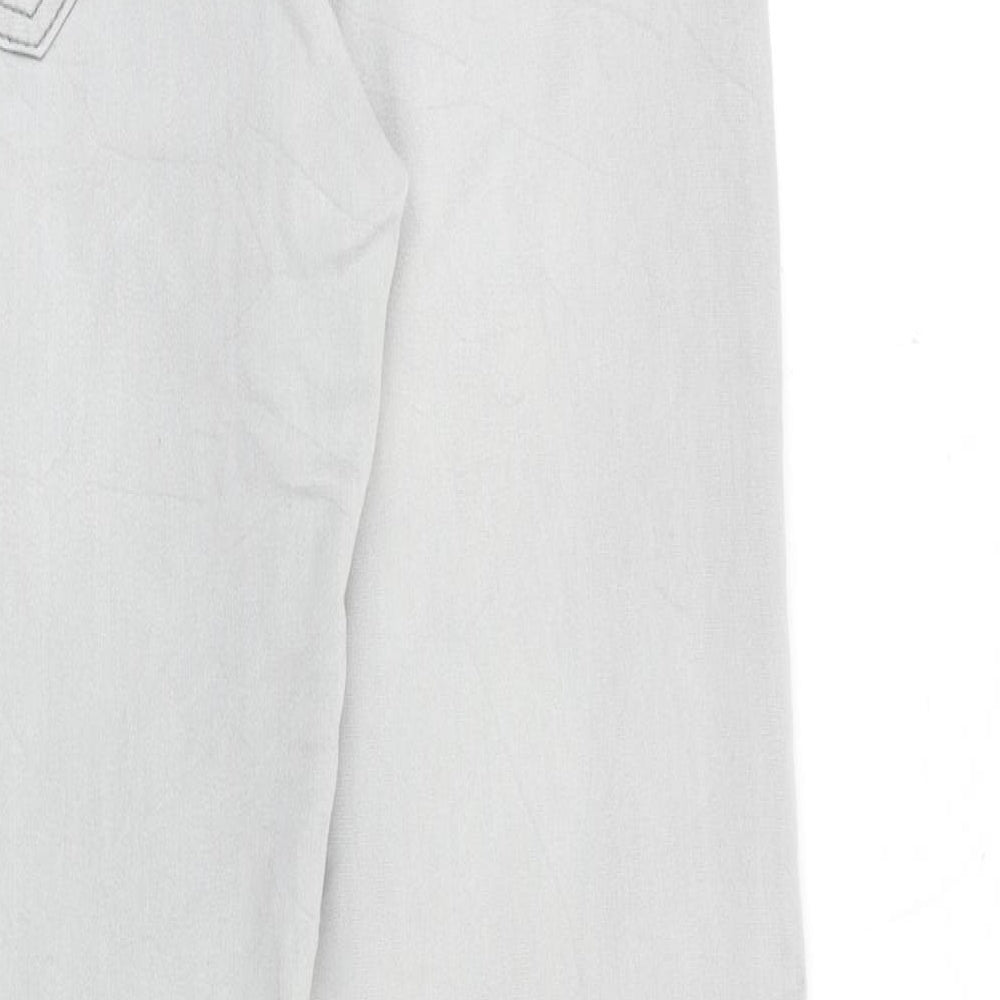 VILA Womens Grey Cotton Skinny Jeans Size 30 in Regular Zip