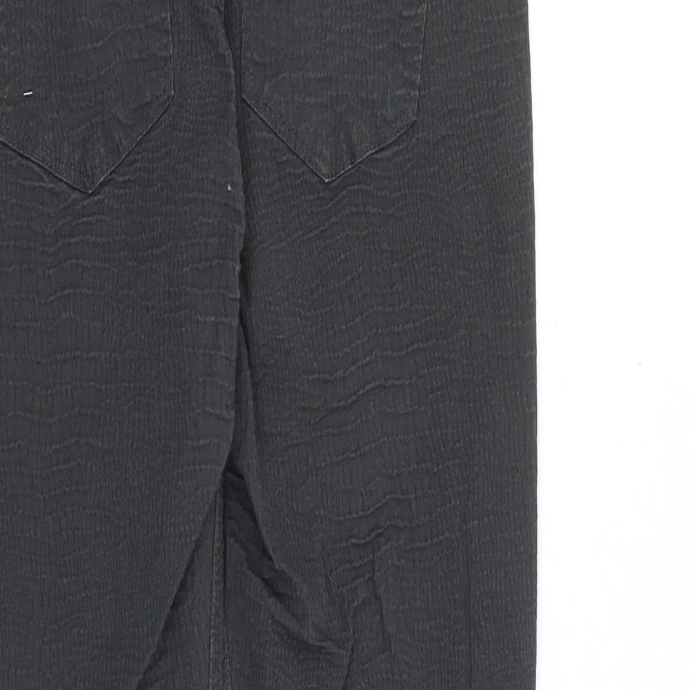 H&M Womens Grey Cotton Skinny Jeans Size 12 Regular Zip