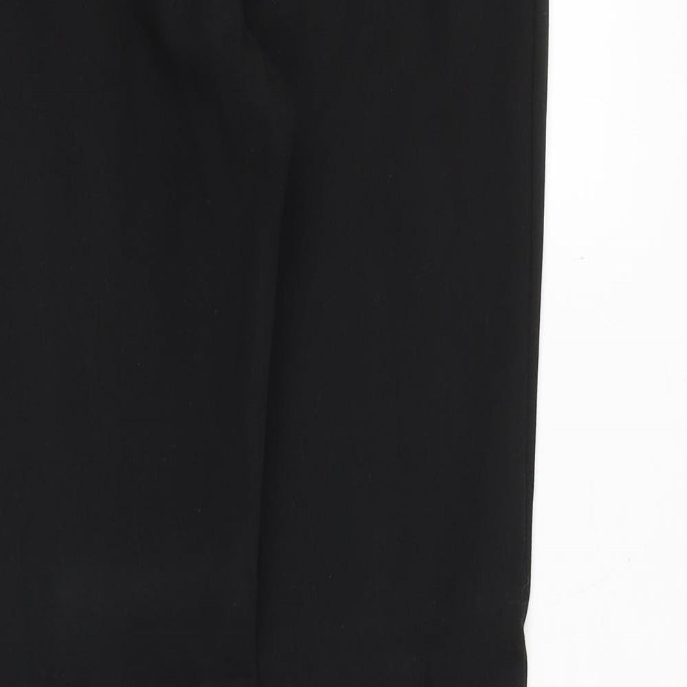 NEXT Womens Black Viscose Dress Pants Trousers Size 10 Regular Zip