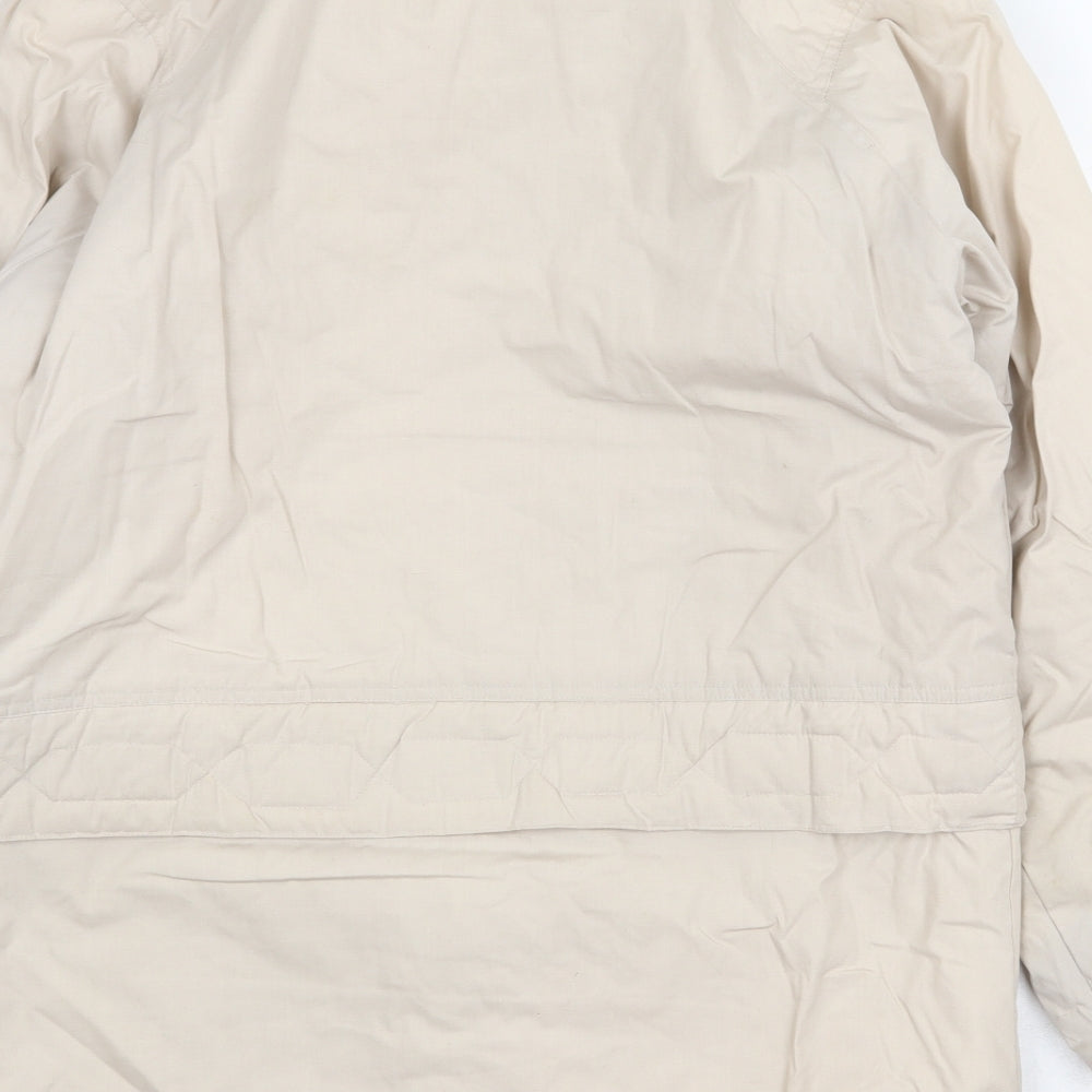 Compliments Womens Beige Jacket Size 12 Zip