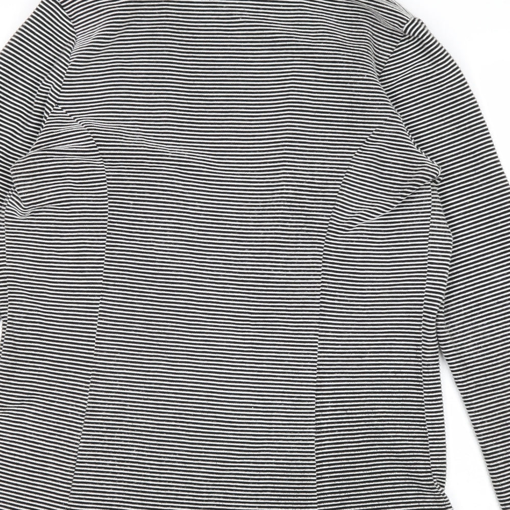 NEXT Womens Grey Striped Jacket Blazer Size 12