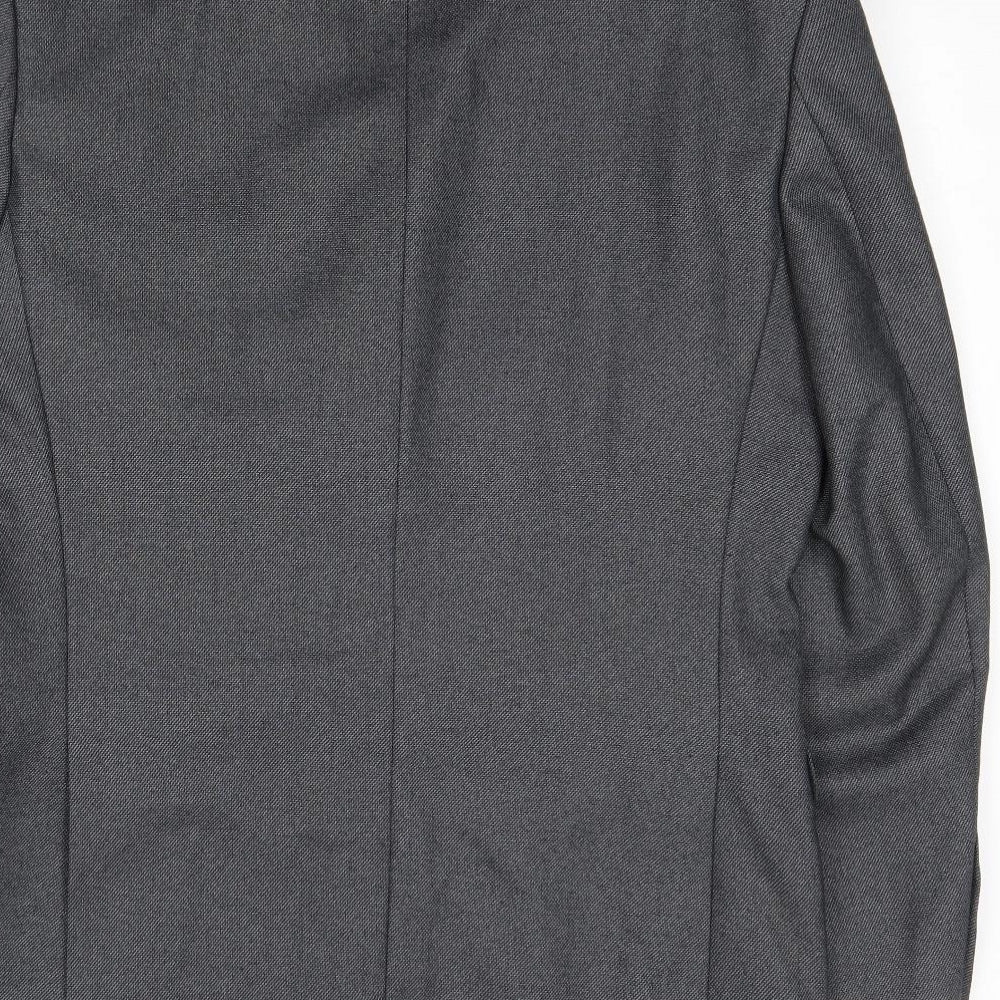 Marks & Spencer Mens Grey Polyester Jacket Suit Jacket Size 40 Regular