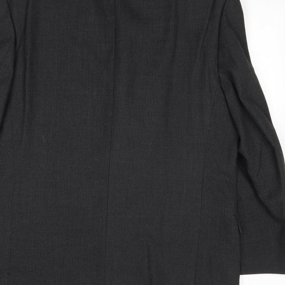 Burton Mens Grey Polyester Jacket Suit Jacket Size 40 Regular