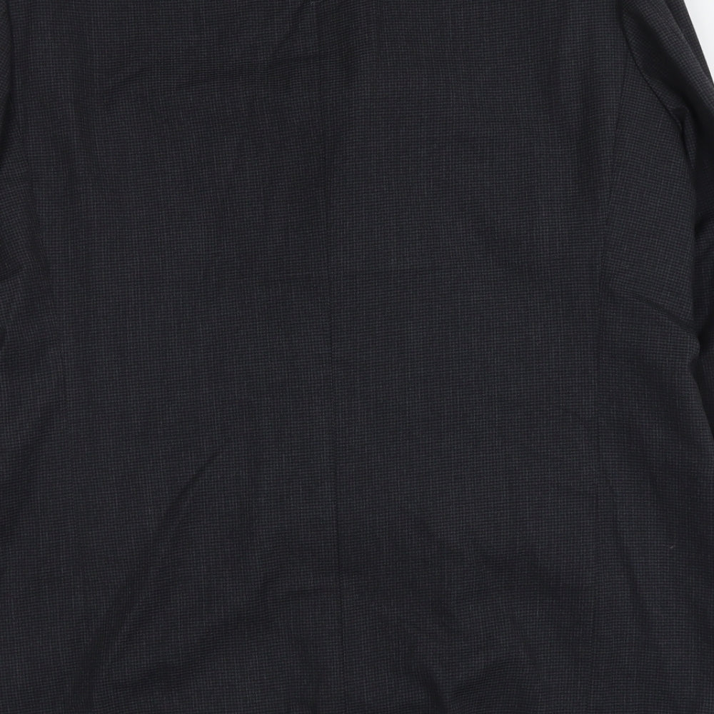Marks & Spencer Mens Blue Polyester Jacket Suit Jacket Size L Regular