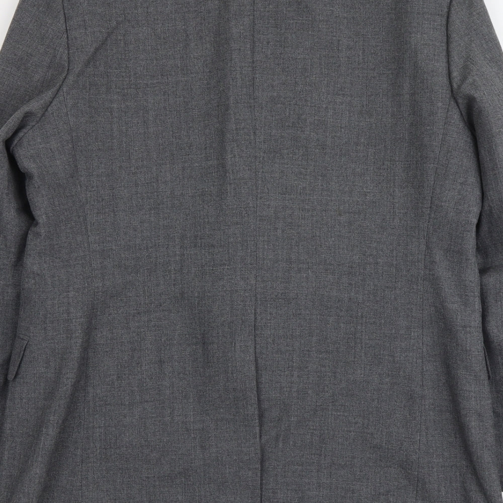 Marks & Spencer Mens Grey Polyester Jacket Suit Jacket Size M Regular