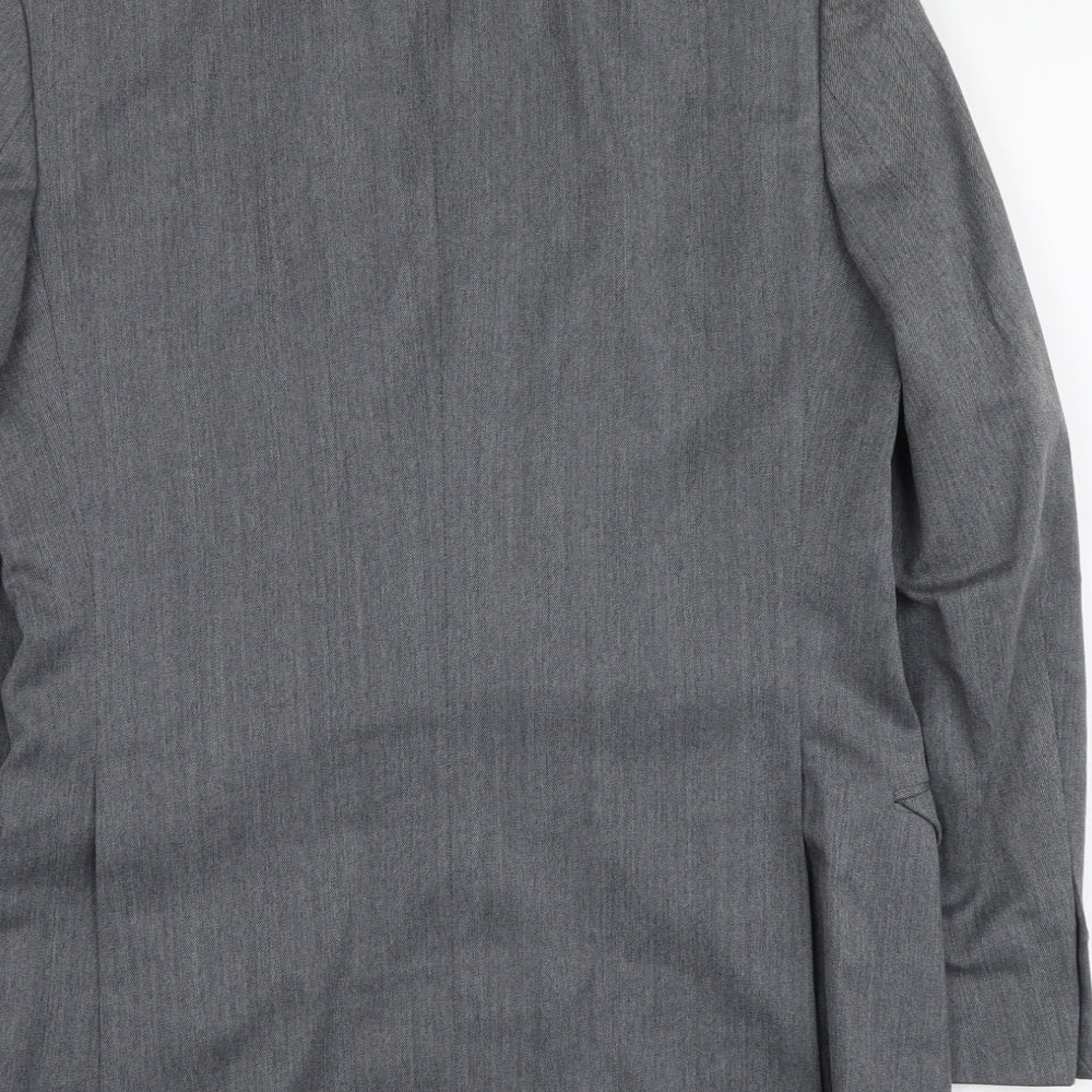 Marks & Spencer Mens Grey Polyester Jacket Suit Jacket Size M Regular