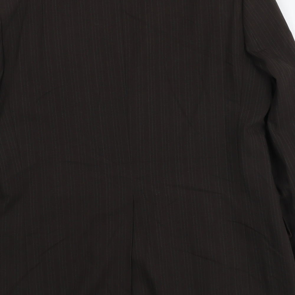 NEXT Mens Brown Striped Wool Jacket Suit Jacket Size M Regular