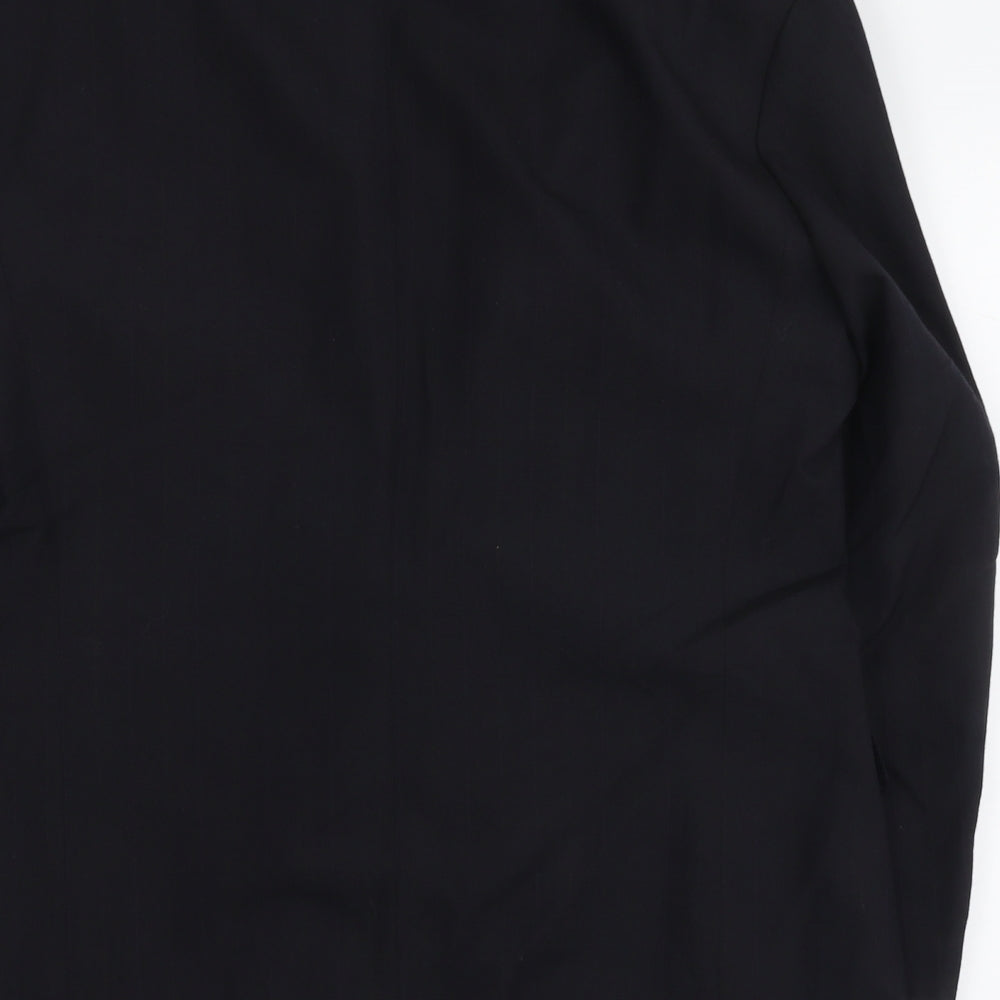 Marks & Spencer Mens Black Polyester Jacket Suit Jacket Size M Regular