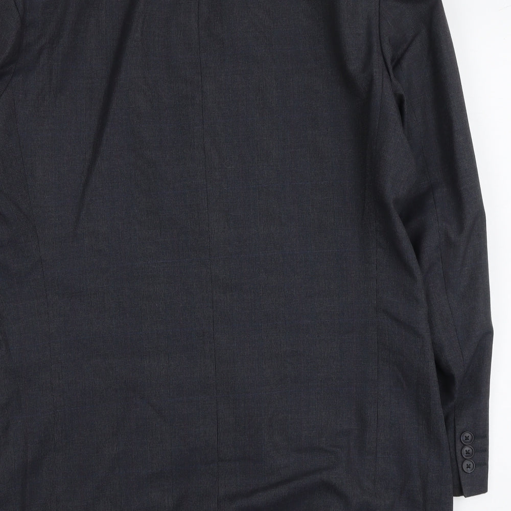 Marks & Spencer Mens Blue Polyester Jacket Suit Jacket Size L Regular