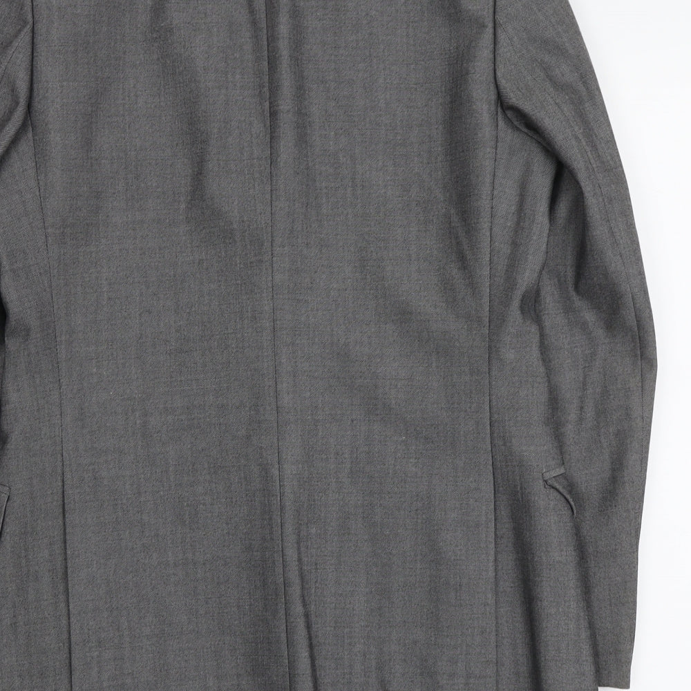 Marks & Spencer Mens Grey Polyester Jacket Suit Jacket Size M Regular