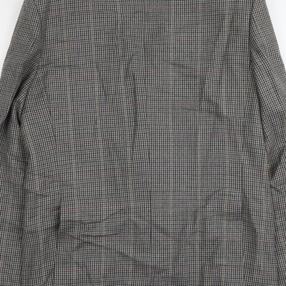 Westbrook Mens Grey Plaid Wool Jacket Suit Jacket Size M Regular