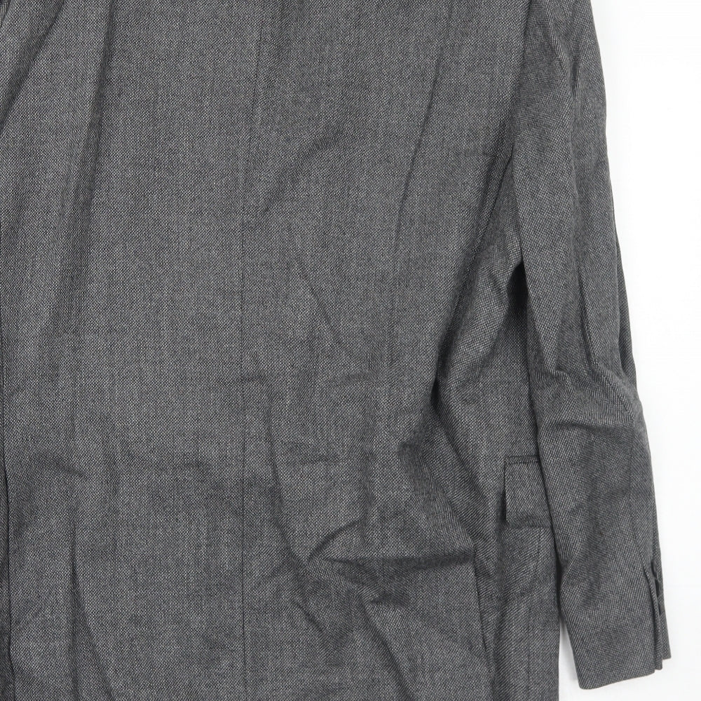Marks & Spencer Mens Grey Wool Jacket Suit Jacket Size 42 Regular