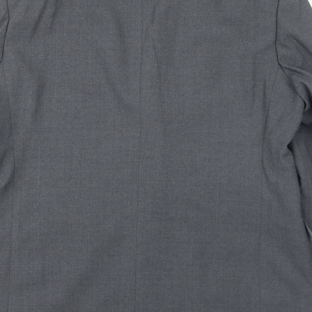 Marks & Spencer Mens Grey Polyester Jacket Suit Jacket Size 42 Regular