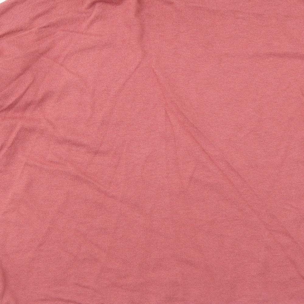 NEXT Womens Pink Round Neck Cotton Pullover Jumper Size 16