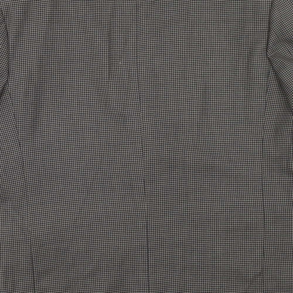 Principles Mens Brown Geometric Polyester Jacket Suit Jacket Size 42 Regular