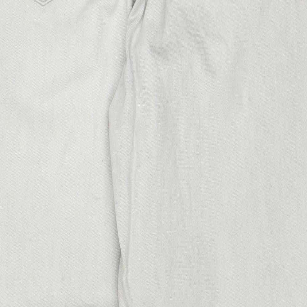 Waven Womens Grey Cotton Mom Jeans Size 8 Regular Zip