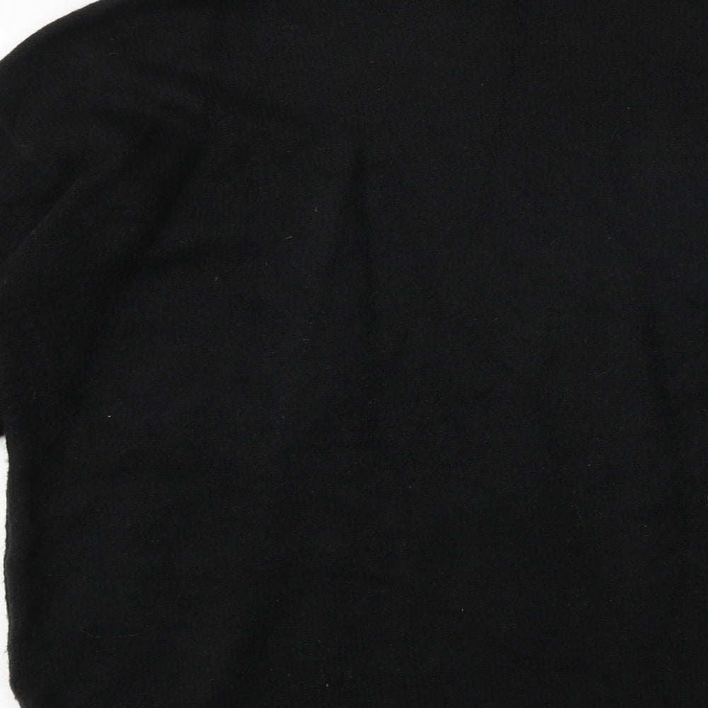 Bershka Womens Black Round Neck Polyester Pullover Jumper Size S
