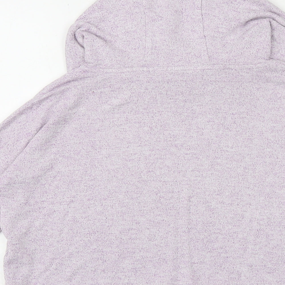 Marks & Spencer Girls Purple Viscose Pullover Hoodie Size 6-7 Years Pullover