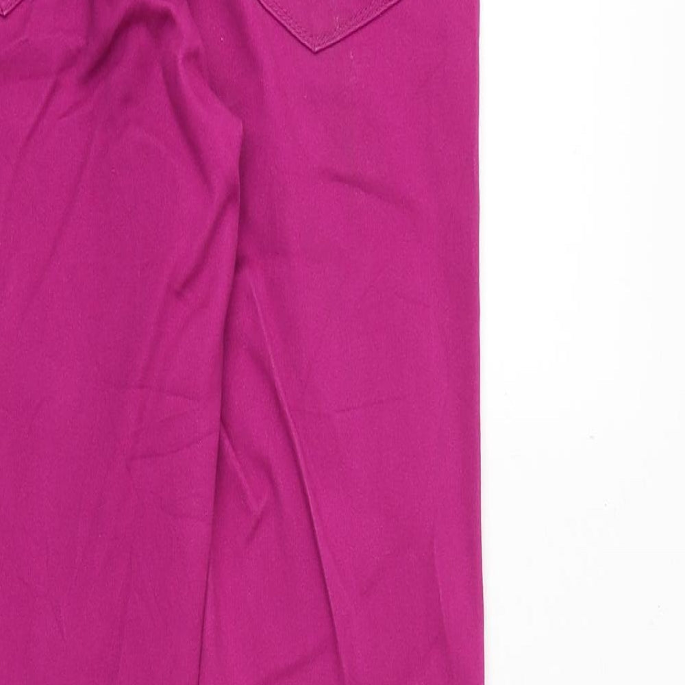 YES YES Womens Pink Cotton Skinny Jeans Size 10 Regular Zip