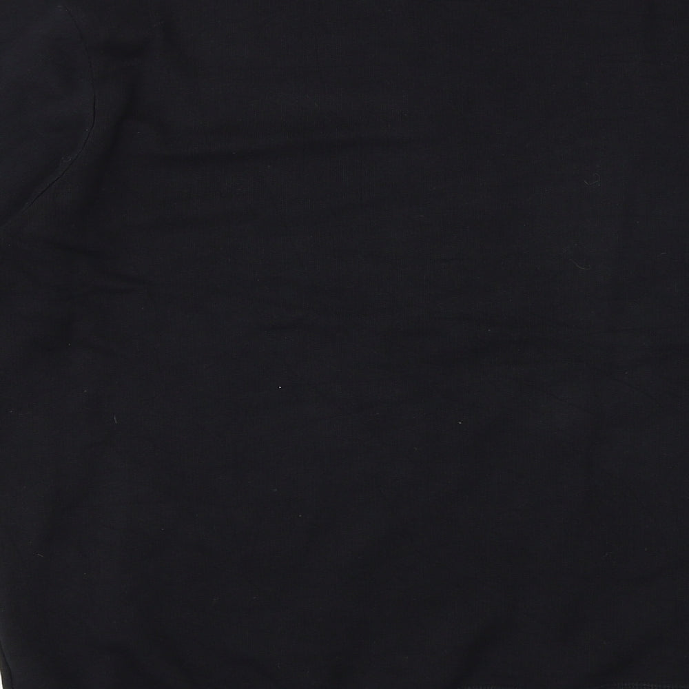NEXT Mens Black Cotton Pullover Sweatshirt Size L - If Lost Return To Babe