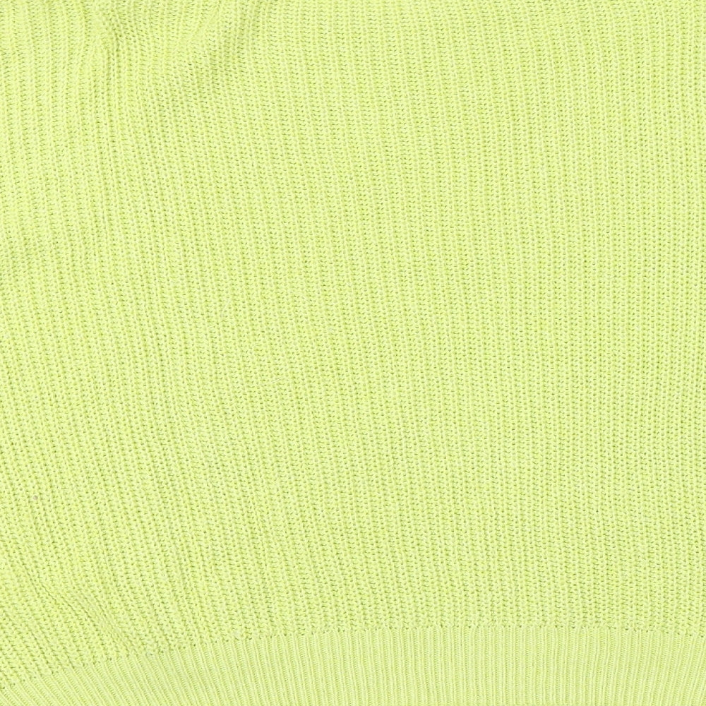 NEXT Womens Green Round Neck Acrylic Pullover Jumper Size S