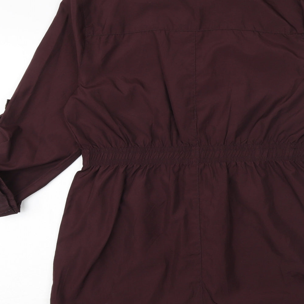 Brave Soul Womens Purple Jacket Size S Zip
