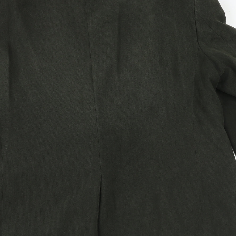 Marks & Spencer Mens Green Polyester Jacket Blazer Size 42 Regular