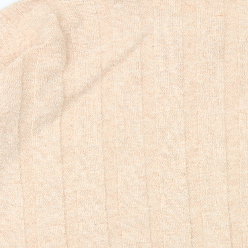 Marks & Spencer Womens Pink Round Neck Acrylic Pullover Jumper Size S