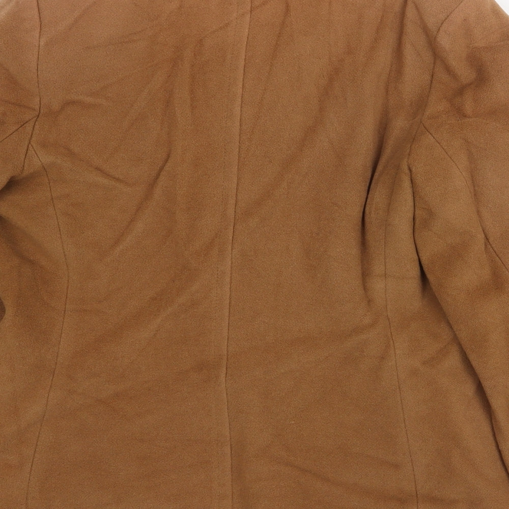 Marks & Spencer Womens Brown Jacket Size 12 Button