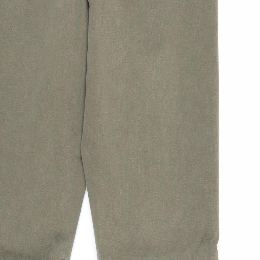 H&M Womens Green Cotton Skinny Jeans Size 28 in Regular Zip