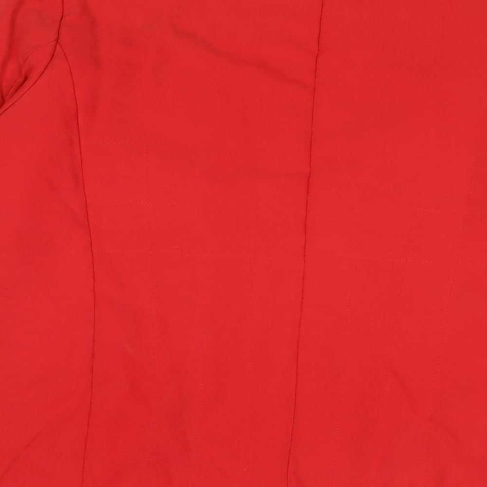 EWM Womens Red Jacket Size 16 Zip