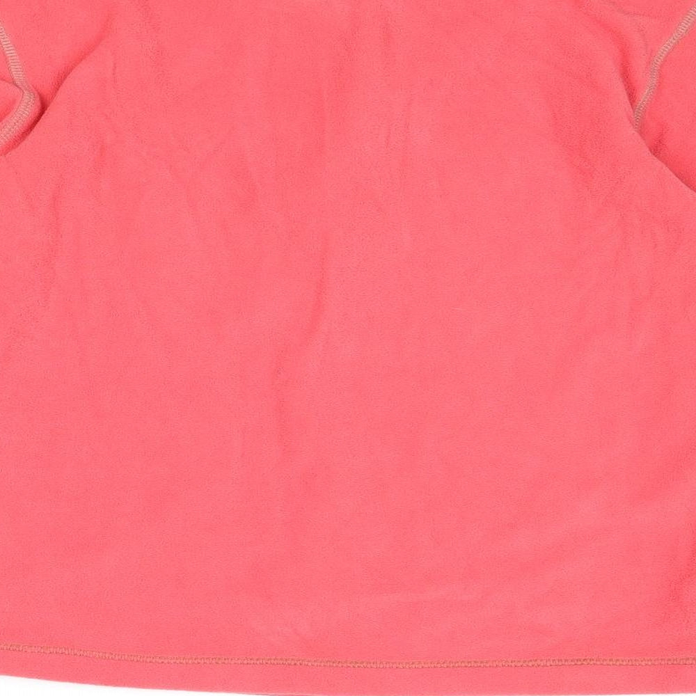Cross Womens Pink Polyester Pullover Sweatshirt Size XL Zip