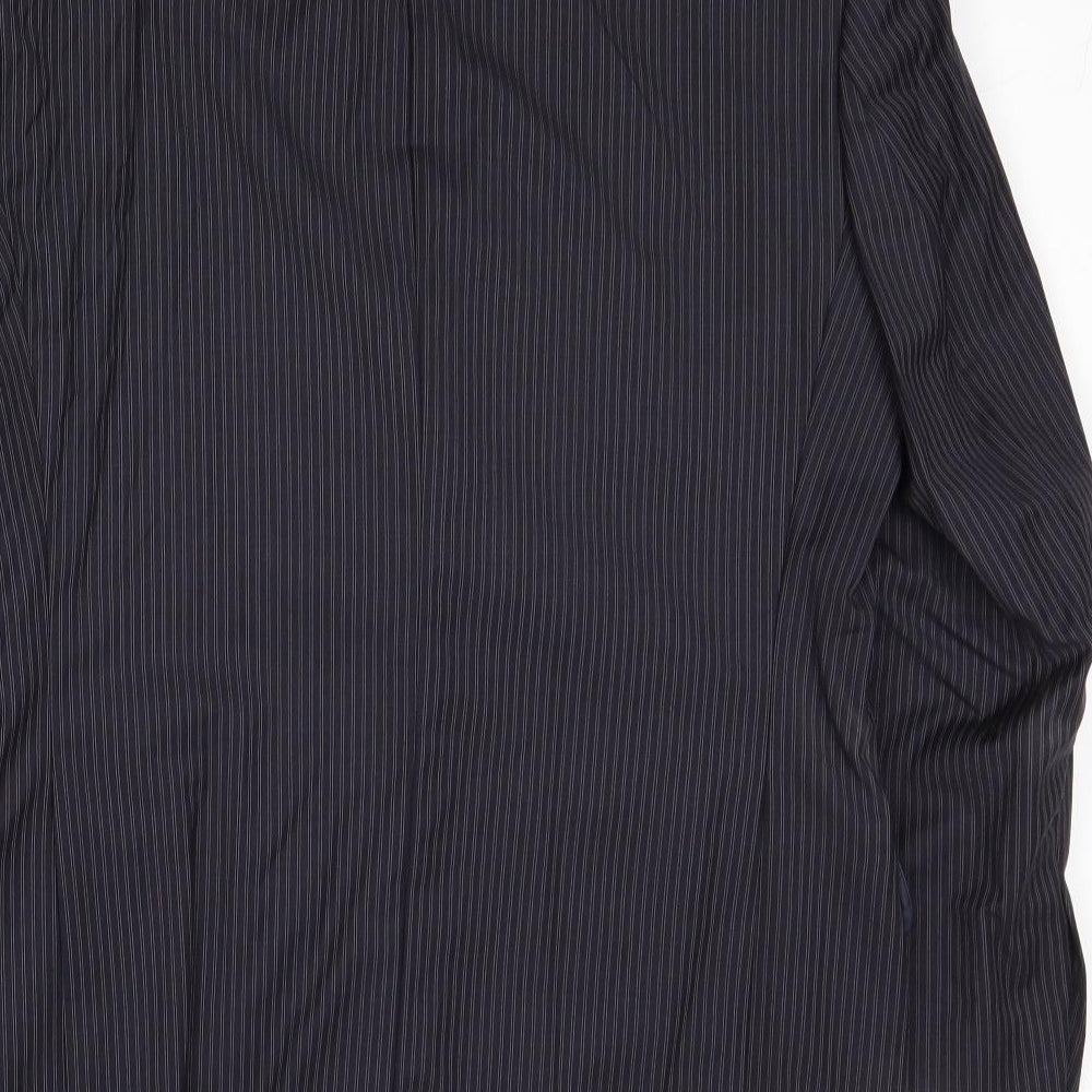 James Barry Mens Blue Striped Wool Jacket Suit Jacket Size 38 Regular