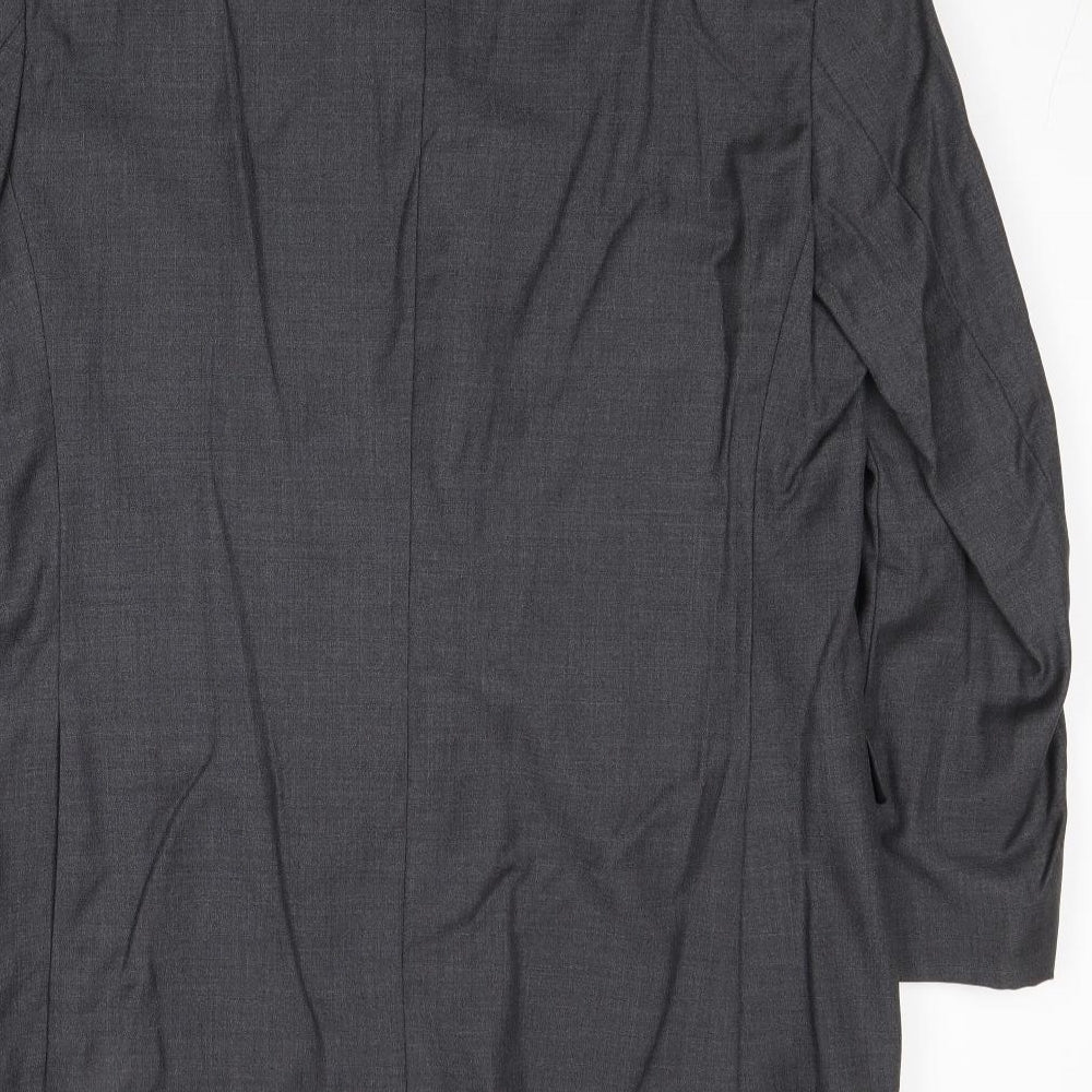 French Connection Mens Grey Wool Jacket Suit Jacket Size 38 Regular