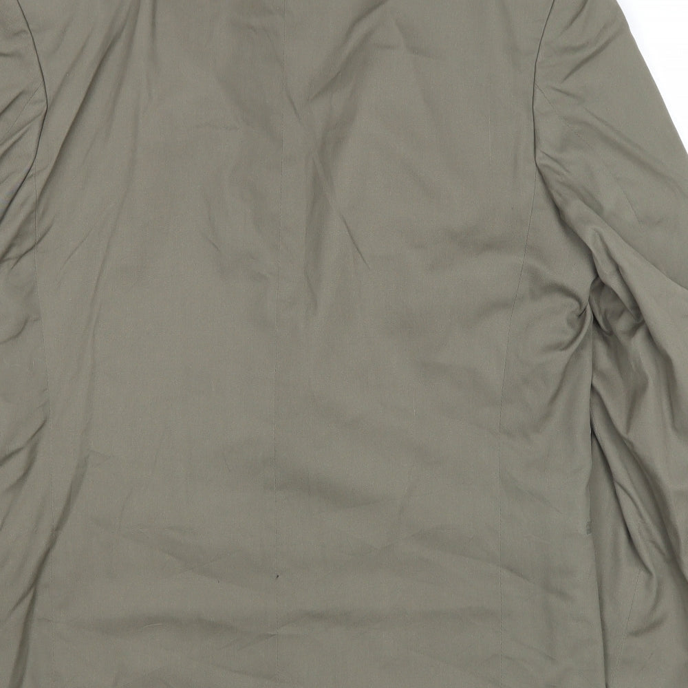 Burton Mens Brown Polyester Jacket Suit Jacket Size 40 Regular