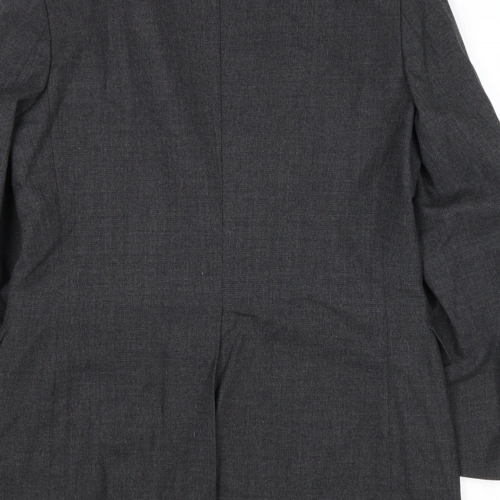 St Michael Mens Grey Polyester Jacket Suit Jacket Size 40 Regular