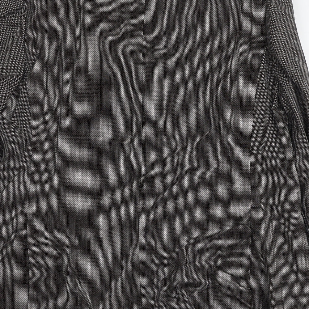 Marks & Spencer Mens Grey Wool Jacket Suit Jacket Size L Regular
