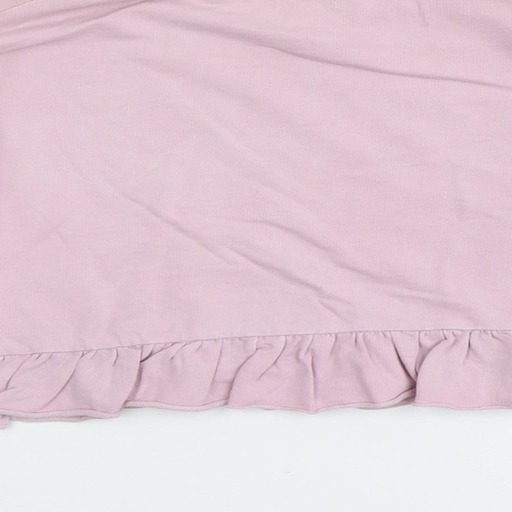 NEXT Girls Pink Cotton Pullover Sweatshirt Size 9 Years Pullover