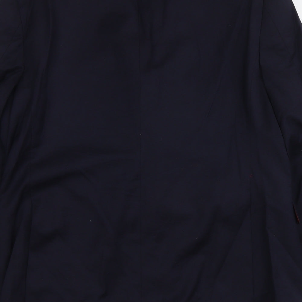 John Lewis Mens Blue Wool Jacket Suit Jacket Size M Regular