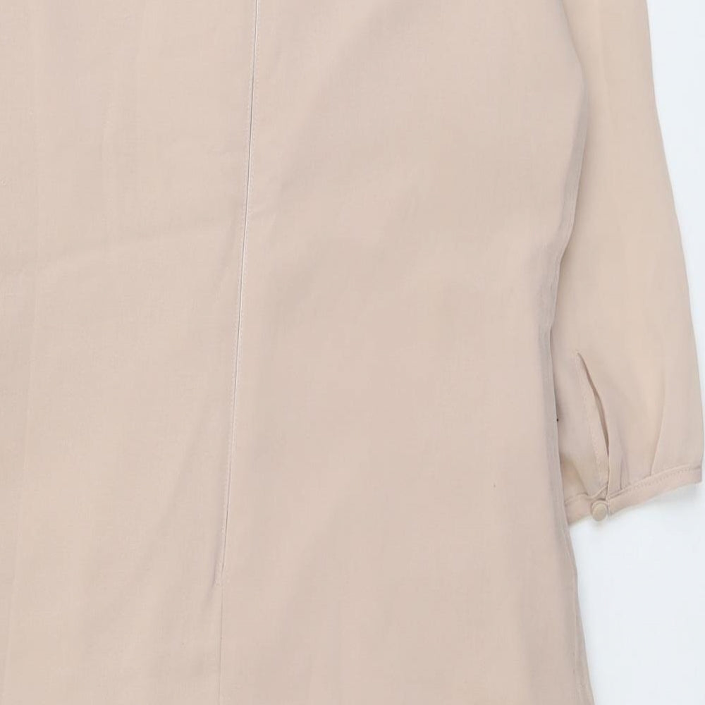 Lipsy Womens Pink Polyester A-Line Size 10 Round Neck Zip