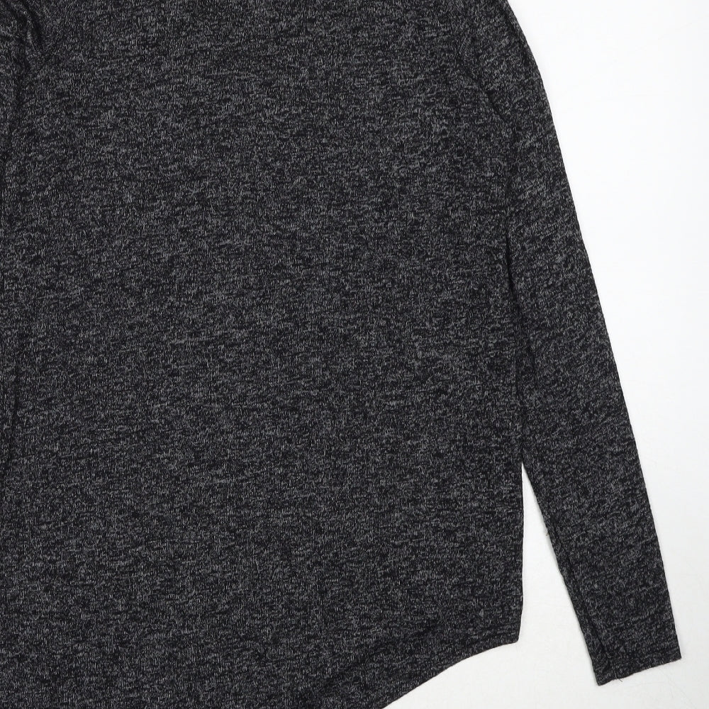 New Look Womens Grey Roll Neck Viscose Pullover Jumper Size 8
