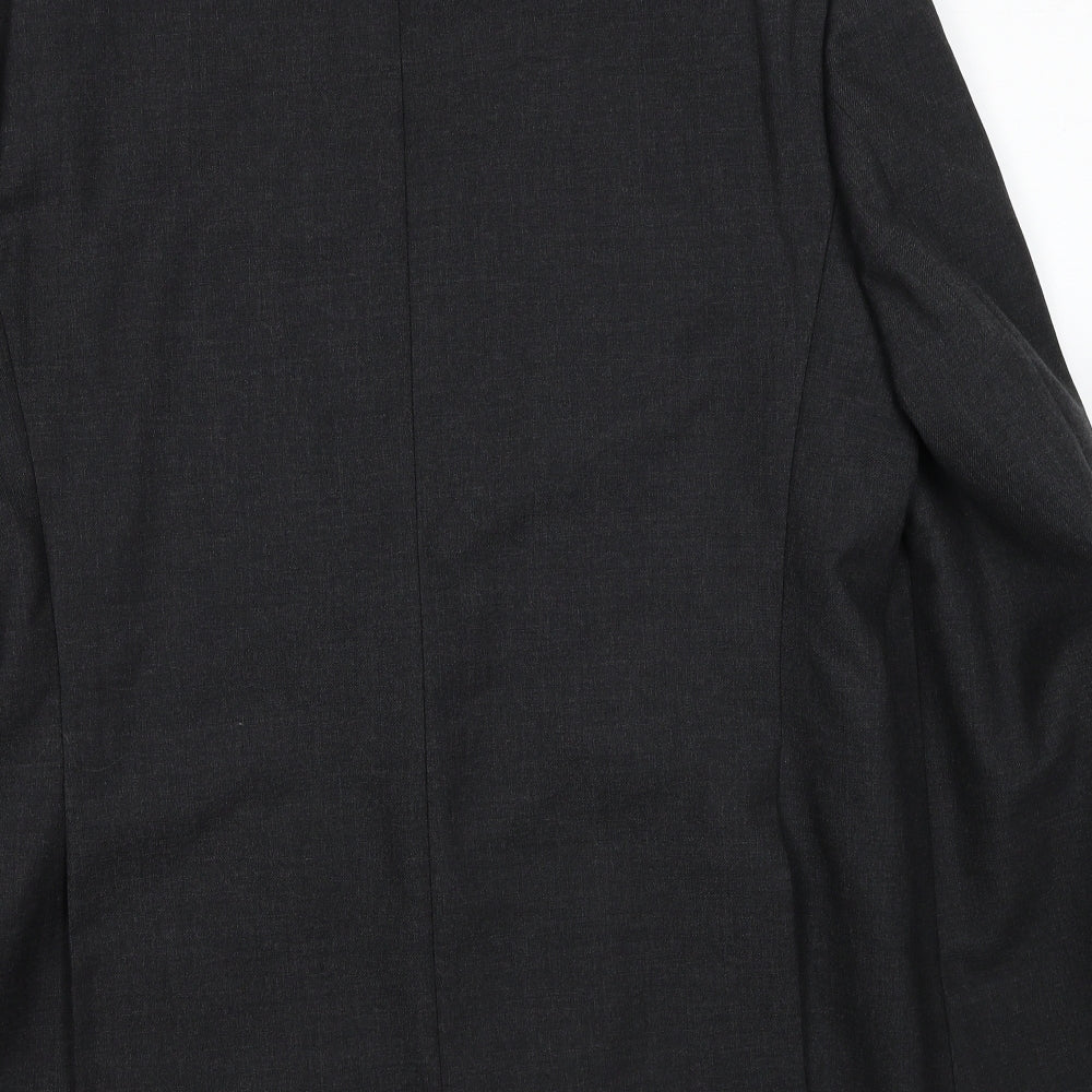 James Barry Mens Grey Polyester Jacket Suit Jacket Size 44 Regular