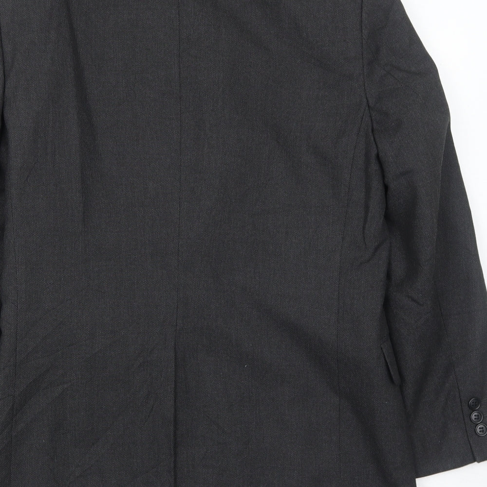 Marks & Spencer Mens Grey Polyester Jacket Suit Jacket Size 36 Regular