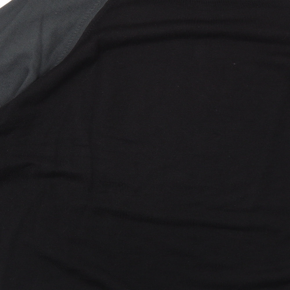 Marks & Spencer Womens Black Round Neck Acrylic Pullover Jumper Size L
