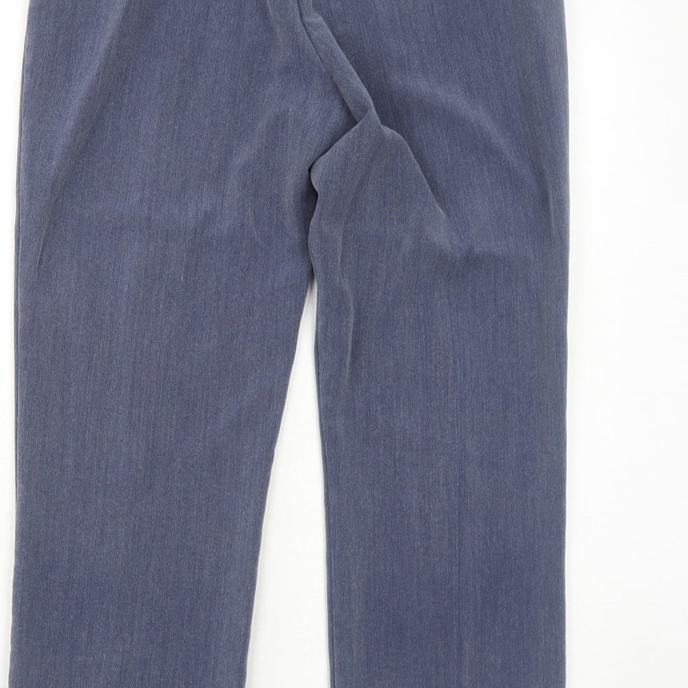 Bonmarché Womens Blue Polyester Trousers Size 12 Regular