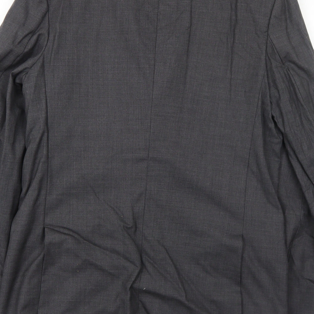 A Suit That Fits Mens Grey Polyester Jacket Suit Jacket Size 38 Regular