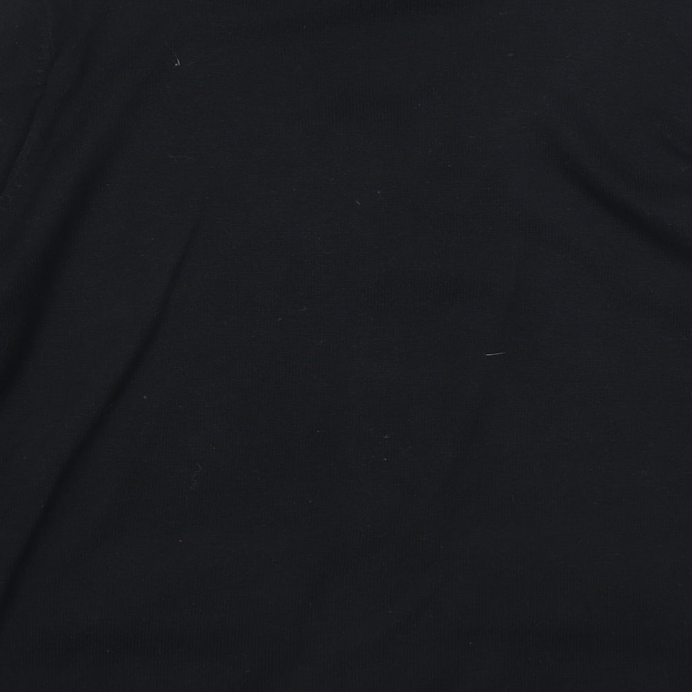 Cyrus Womens Black Scoop Neck Cotton Pullover Jumper Size M