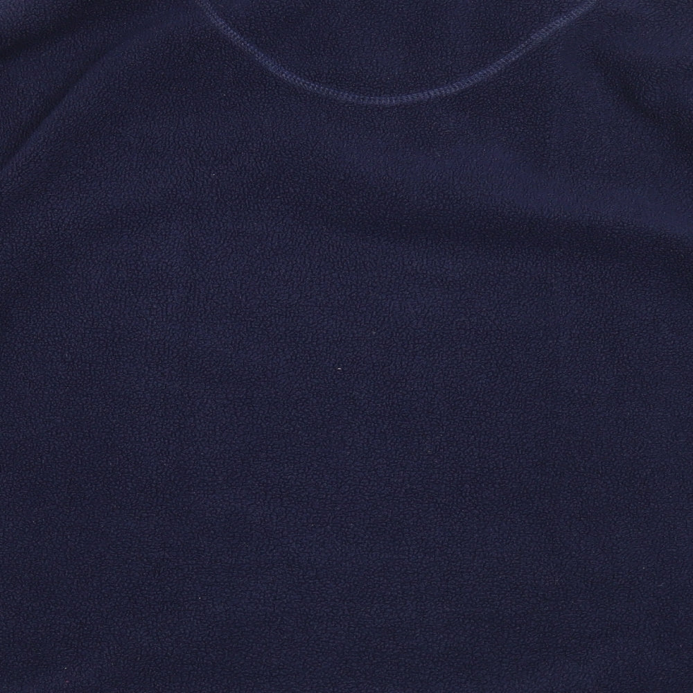 Debbie Morgan Mens Blue Polyester Pullover Sweatshirt Size M