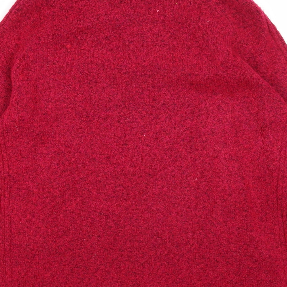 Marks & Spencer Womens Pink Round Neck Acrylic Pullover Jumper Size S